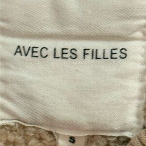 Anthropologie x AVEC LES FILLES tan/crème Sherpa jacket size S